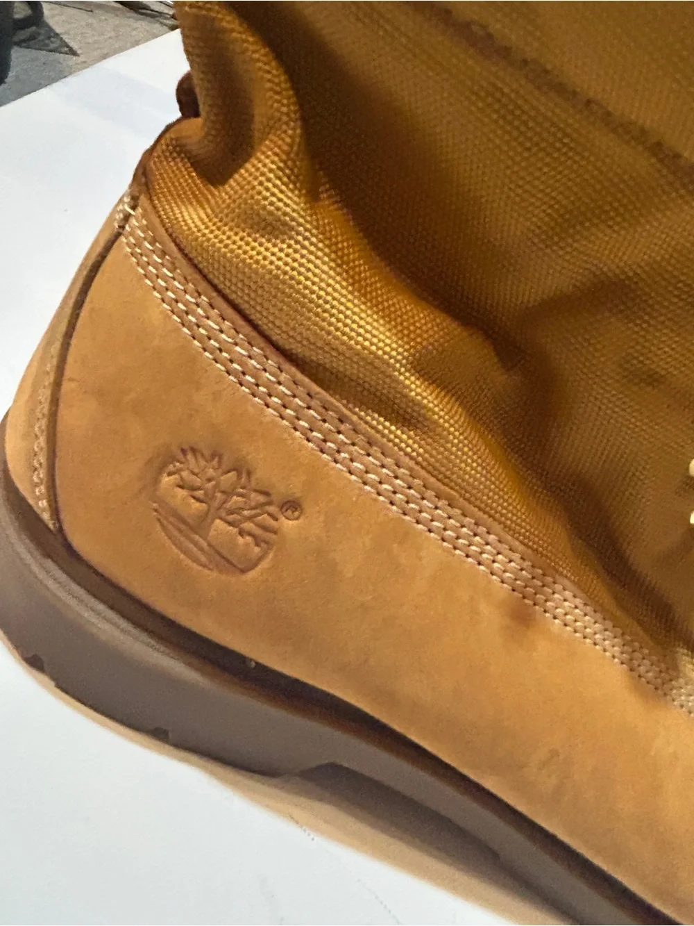 Timberland 6-Inch Premium Waterproof Wheat Nubuck Work Boots Men’s Size 12M